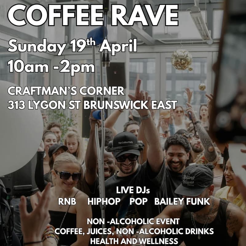 Cover Image for Morning Coffee Rave - Rnb, Hip hop, Pop, & Bailey Funk