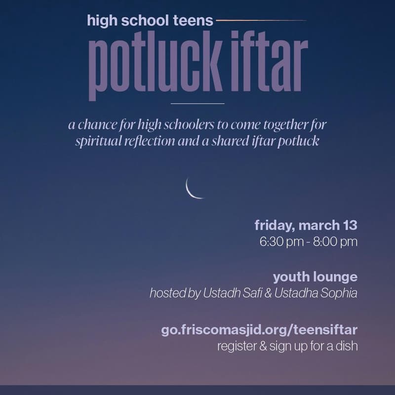 Cover Image for Teens Potluck Iftar