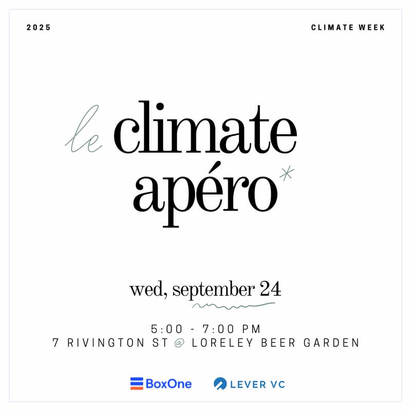 Cover Image for Le Climate Apéro - Foodtech Cocktail
