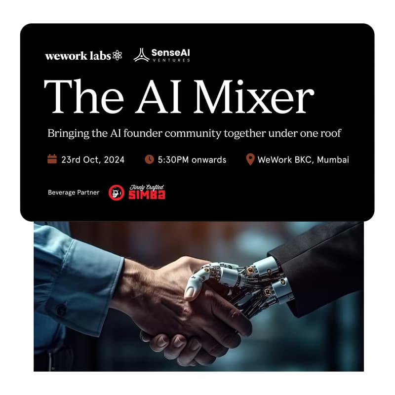 Cover Image for AI Mixer 🤖 | WeWork Labs x SenseAI