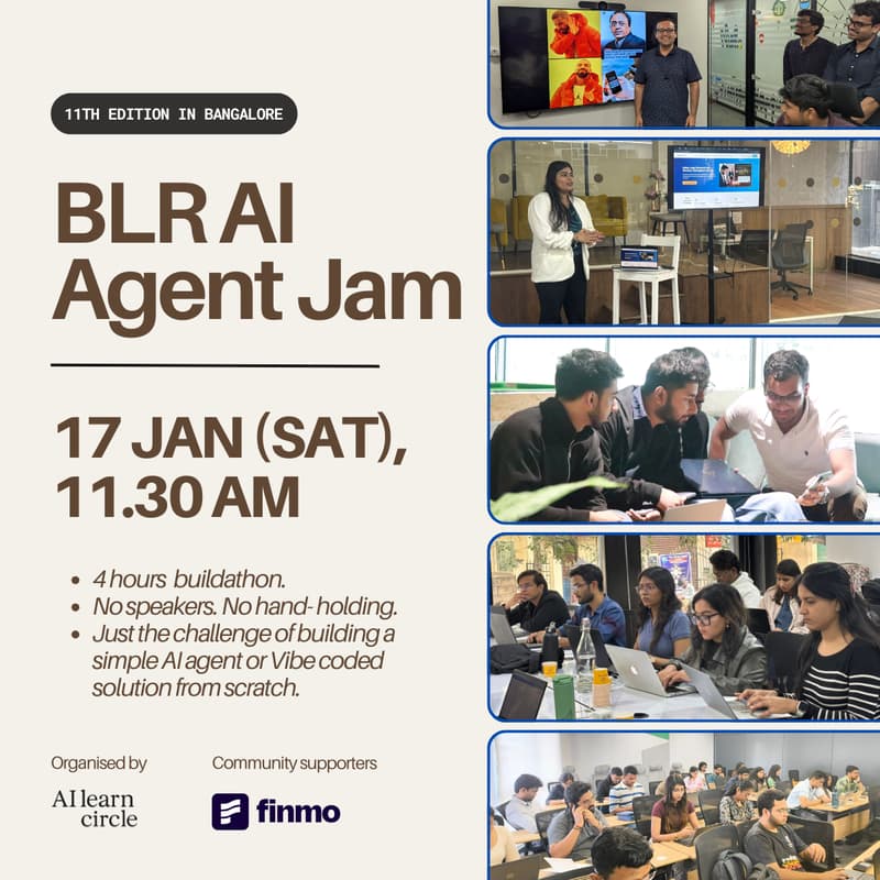 Cover Image for BLR AI Agent Jam - 11th Edition