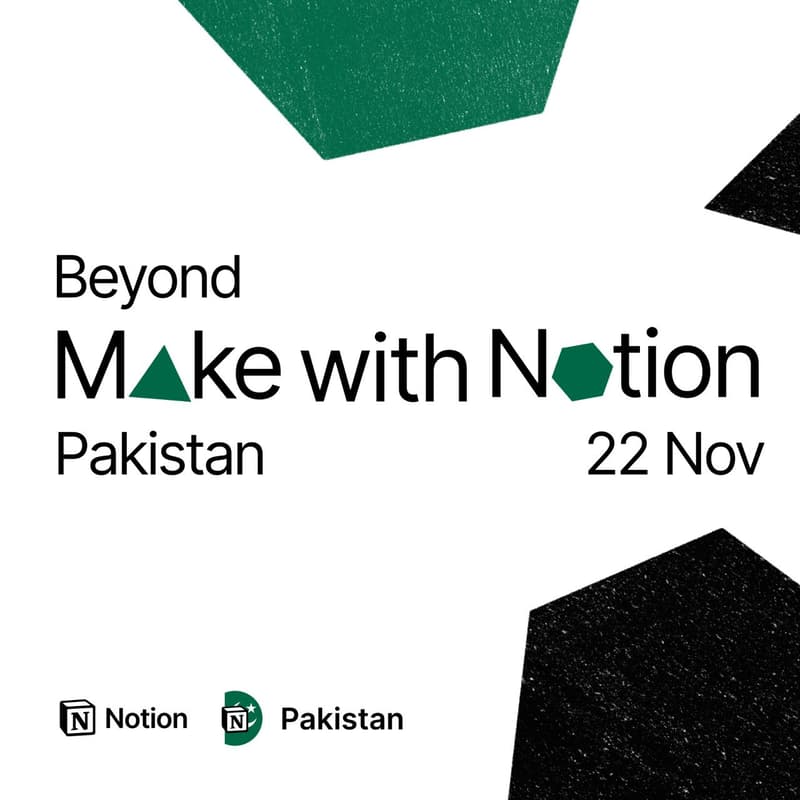 Cover Image for Beyond Make With Notion: Pakistan