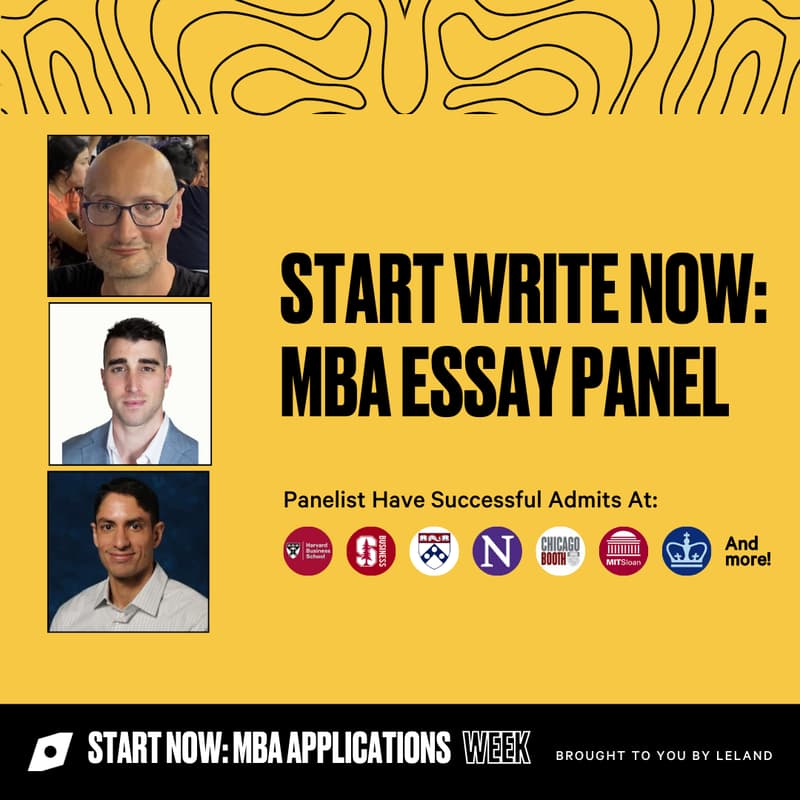 Cover Image for Start Write Now: MBA Essay Panel