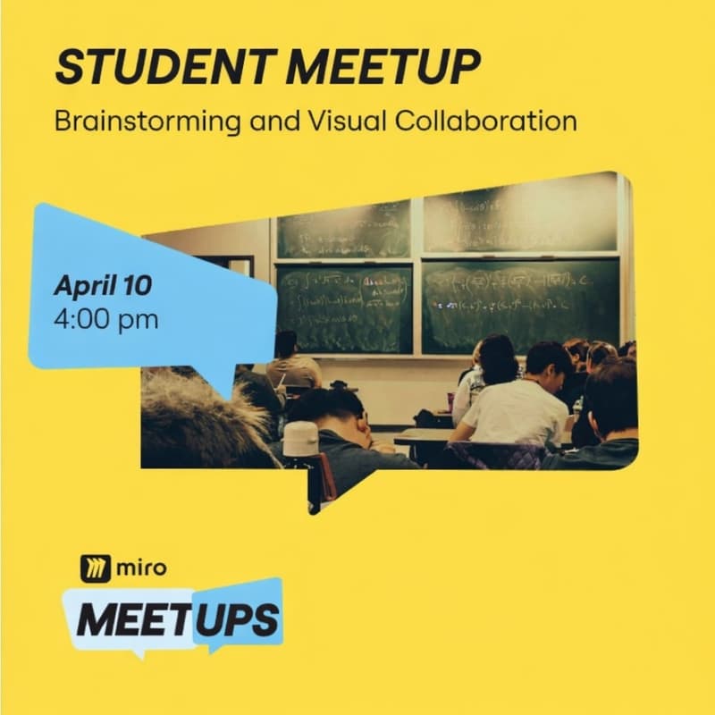Cover Image for Miro Student Meetup: Brainstorming and Visual Collaboration