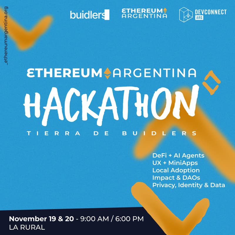 Cover Image for Ethereum Argentina HACKATHON Tierra de Buidlers