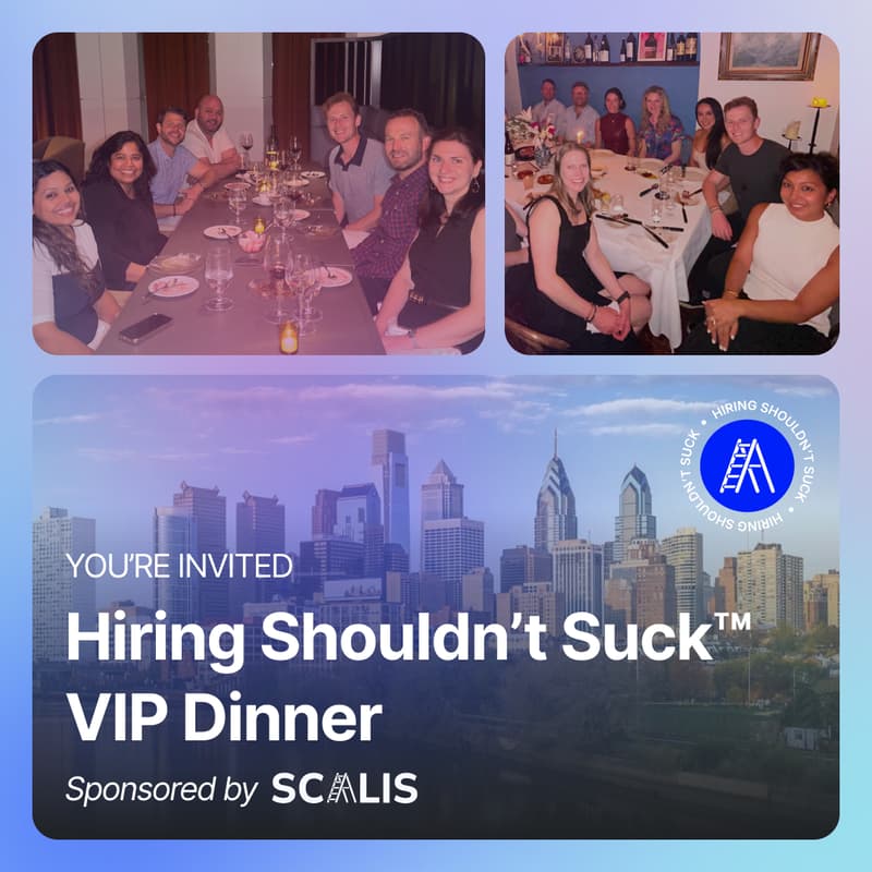 Cover Image for Hiring Shouldn't Suck™ Dinner at Butcher and Singer (Philadelphia - 5/28/26)