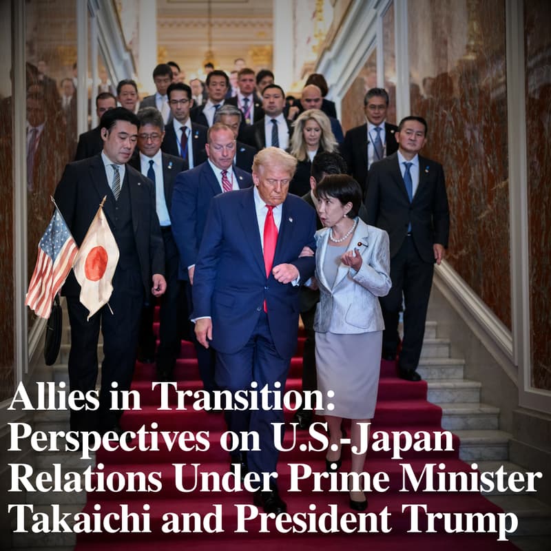 Cover Image for Allies in Transition: Perspectives on U.S.-Japan Relations Under Prime Minister Takaichi and President Trump