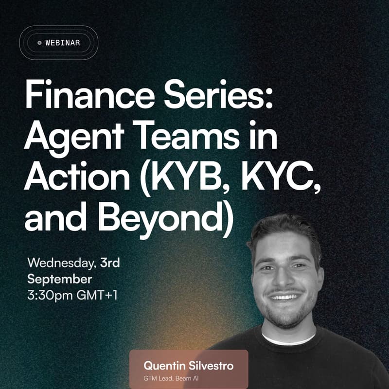 Cover Image for Finance Series: Agent Teams in Action (KYB, KYC, and Beyond)