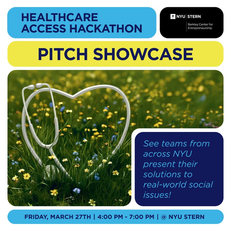 Cover Image for Social Entrepreneurship: Healthcare Hackathon 2026 Pitch Showcase (Audience Attendance)