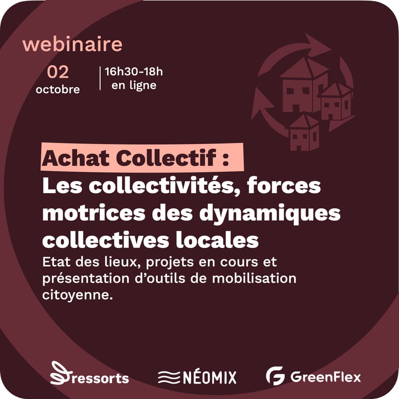 Cover Image for [Webinaire] Achat Collectif : Les collectivités, forces motrices des dynamiques collectives locales