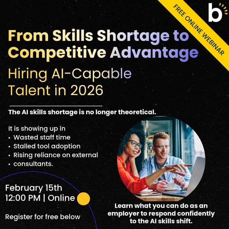 Cover Image for From Skills Shortage to Competitive Advantage: Hiring AI-Capable Talent in 2026