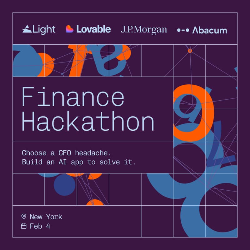 Cover Image for Light x Lovable x Abacum x J.P. Morgan Finance Hackathon