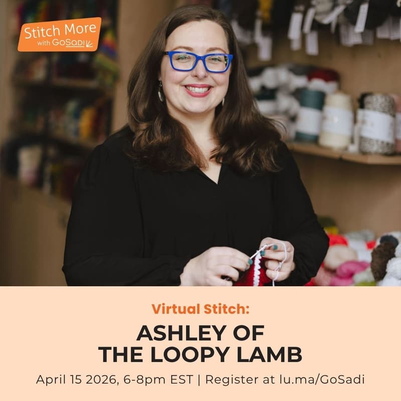 Cover Image for Stitch With Us! — A Virtual Stitch Circle with Ashley of The Loopy Lamb