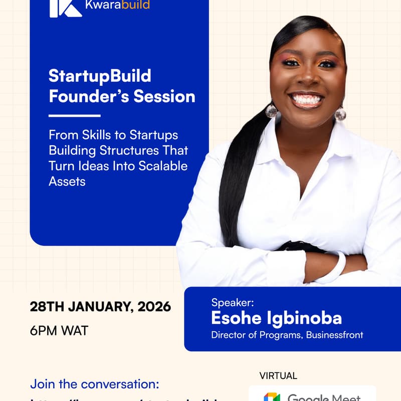 Cover Image for StartupBuild Founder’s Session