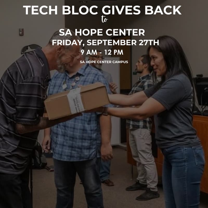 Cover Image for Tech Bloc Gives Back to SA Hope Center
