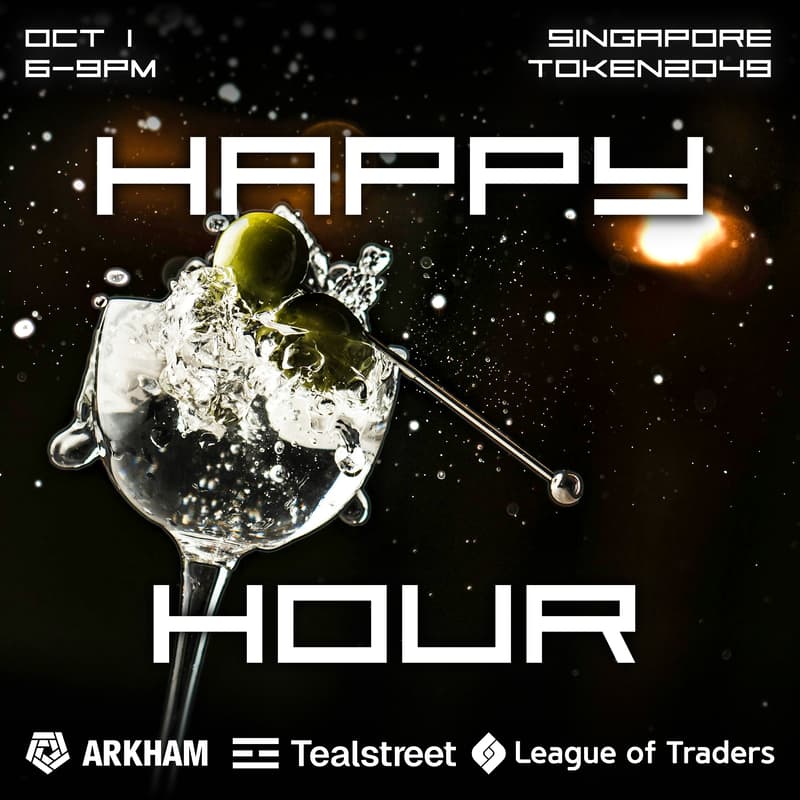 Cover Image for HAPPY HOUR w/ Arkham, League of Traders, & Tealstreet