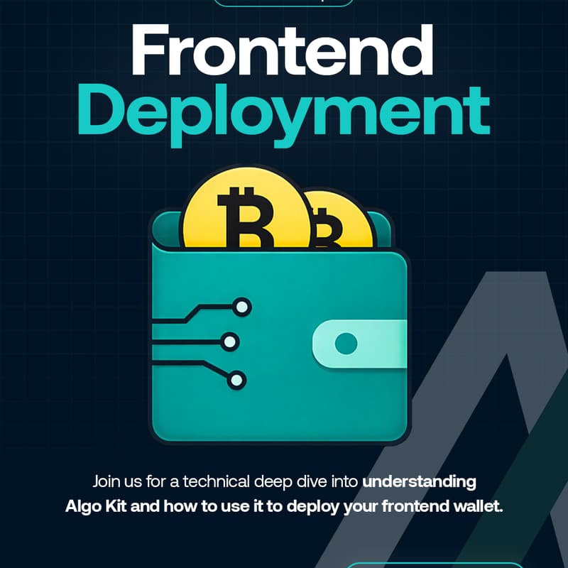 Cover Image for Algorand Workshop - Frontend Deployment