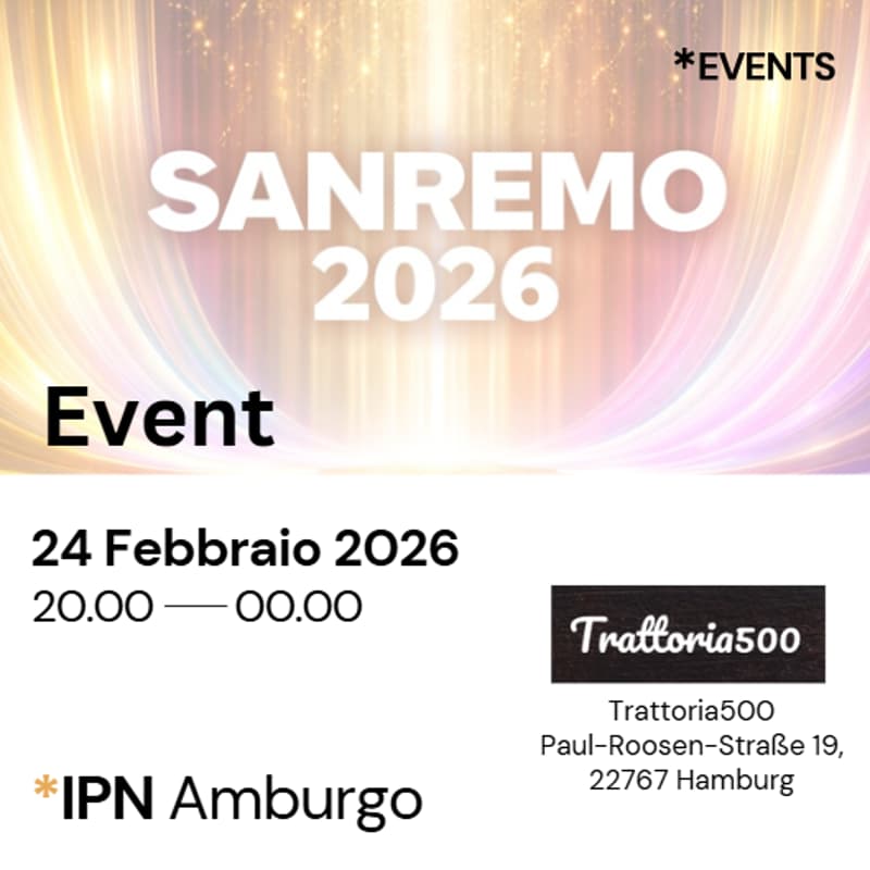 Cover Image for IPN Amburgo - Sanremo: "Ma tu, per chi tifi?"