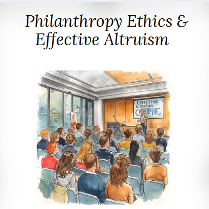 Cover Image for Philanthropy Ethics & Effective Altruism