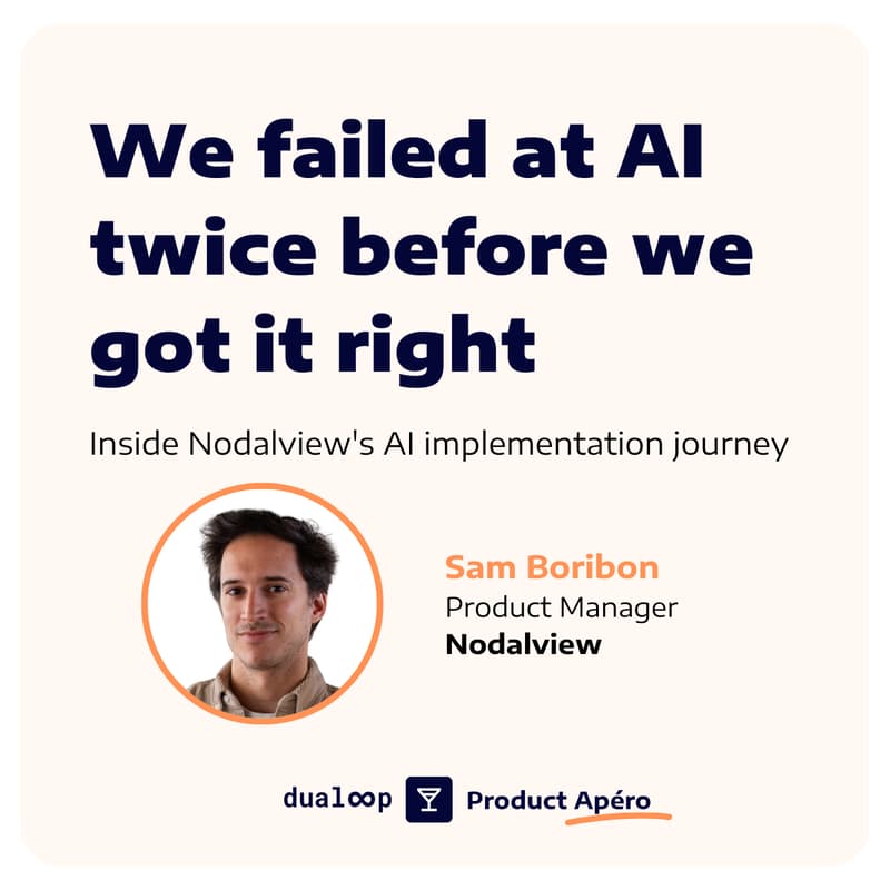 Cover Image for Product apéro ⚡️ We failed at AI twice before we got it right