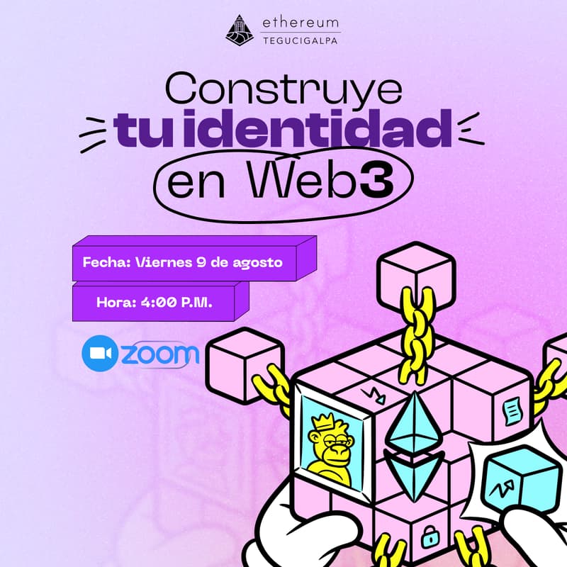 Cover Image for Workshop Online: Construye tu identidad en Web3 👩🏻‍💻✨