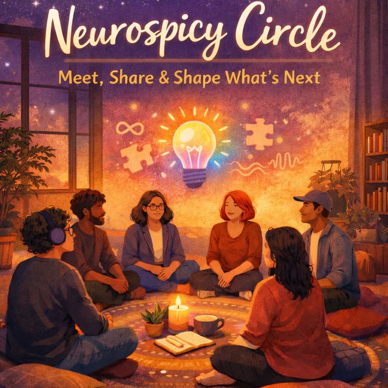 Cover Image for Neurospicy Circle: Meet, Share & Shape What’s Next