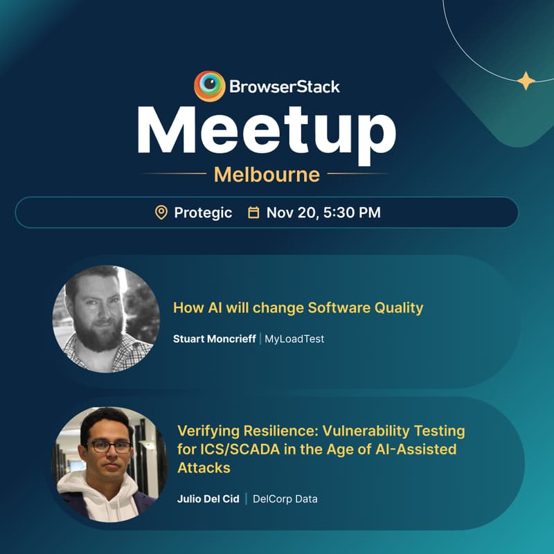 Cover Image for BrowserStack QA Meetup - Melbourne
