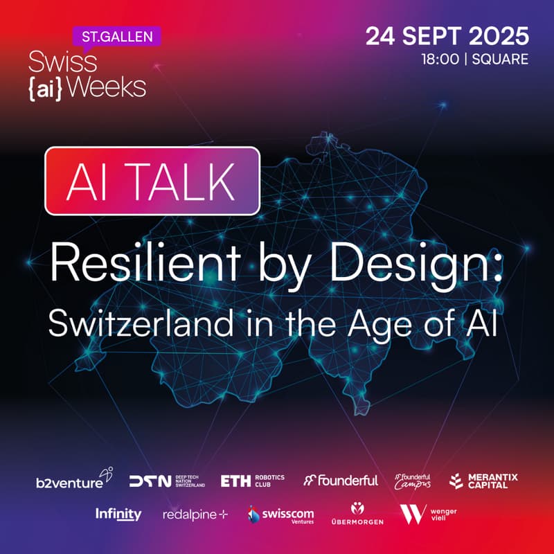 Cover Image for AI TALK "Resilient by Design: Switzerland in the Age of AI"