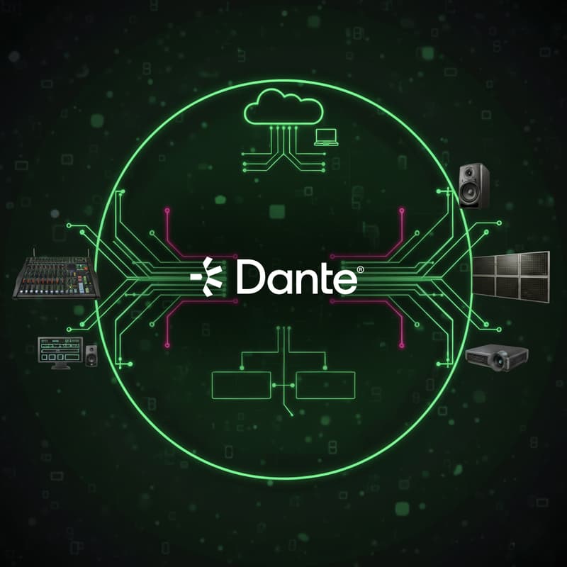 Cover Image for Dante Workflows for Audio & Video: The Future of AV over IP