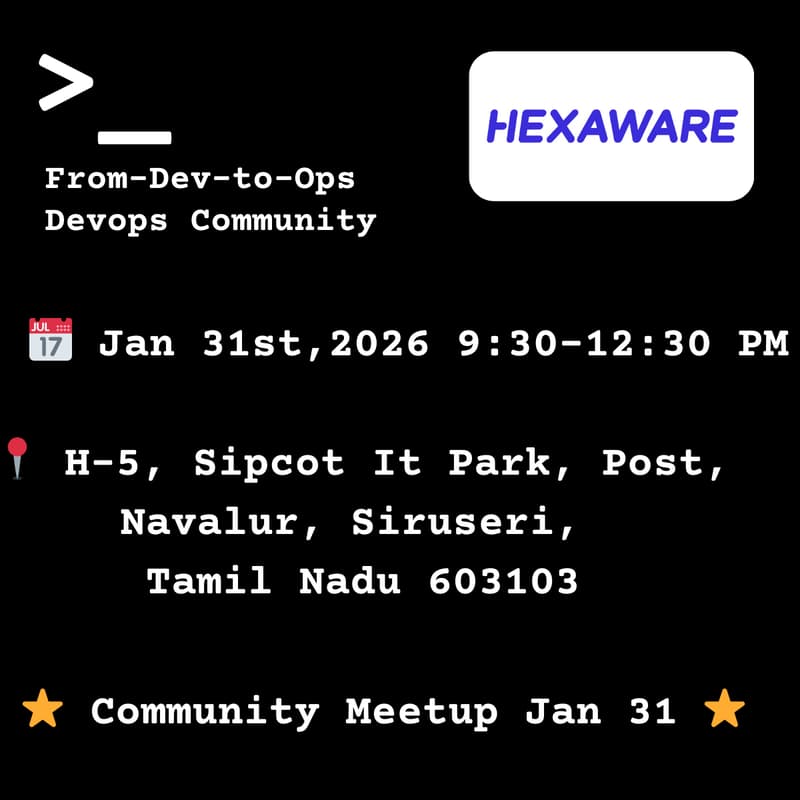 Cover Image for From-Dev-to-Ops | Devops Community Meetup Jan 31