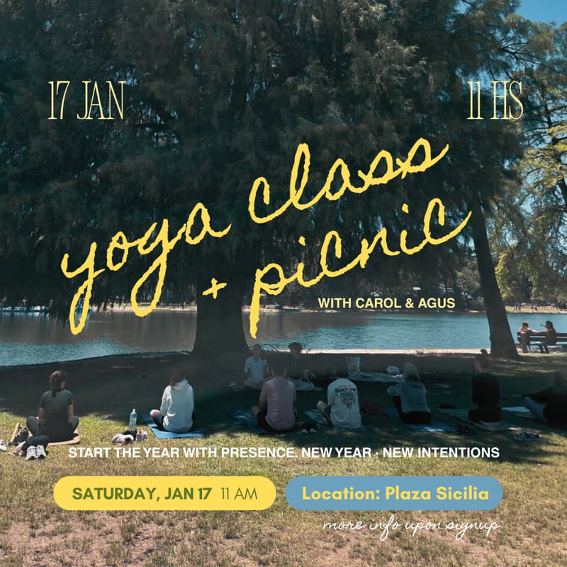 Cover Image for 🌳Outdoor Yoga in Buenos Aires and Picnic🍉