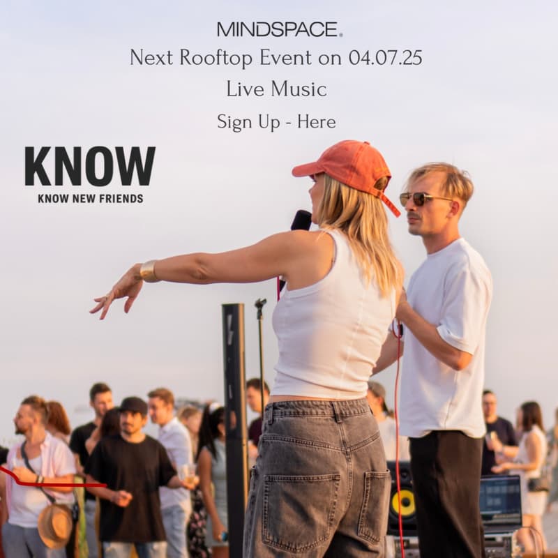 Cover Image for ☀️ Mindspace x Know New Friends – Rooftop Summer Vibes