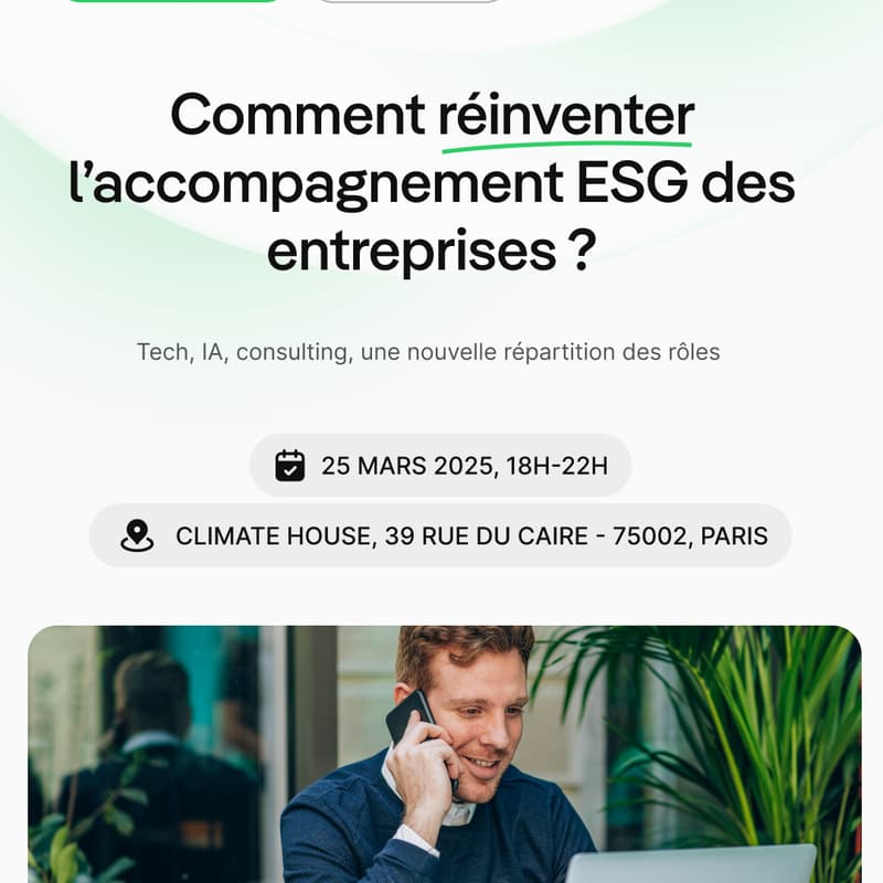 Cover Image for Comment réinventer l'accompagnement ESG des entreprises ?