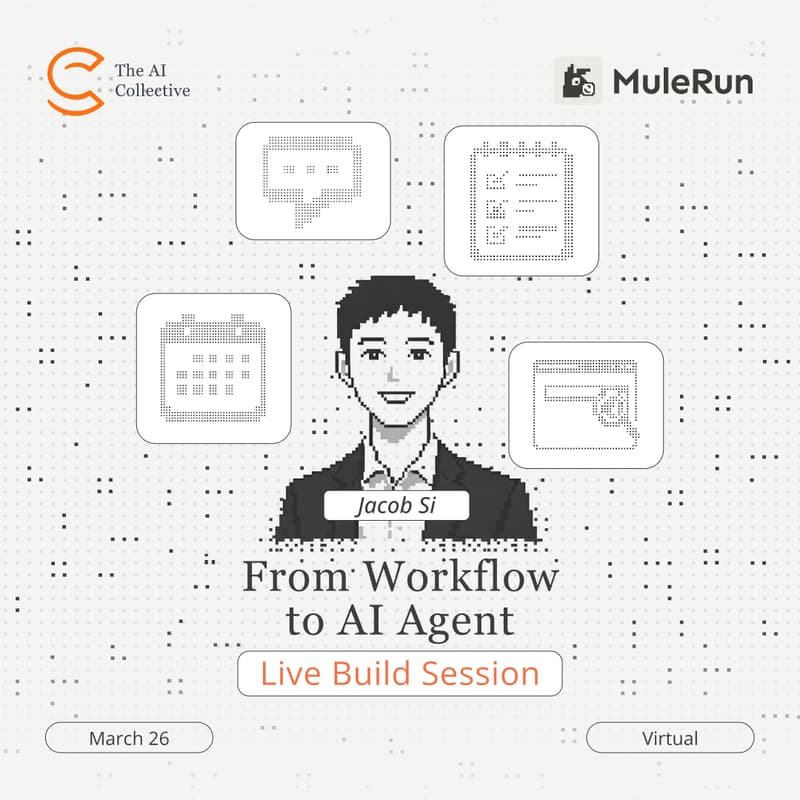 Cover Image for AI Education | From Workflow to AI Agent: A Live Build Session with MuleRun