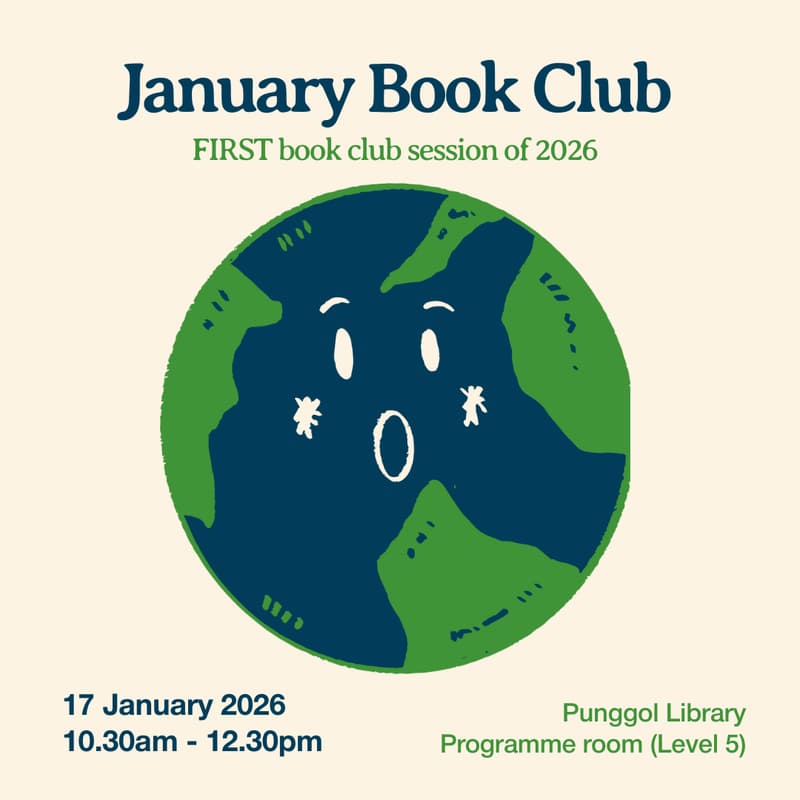 Cover Image for The Saturday Book Club January 2026 Session (Punggol)