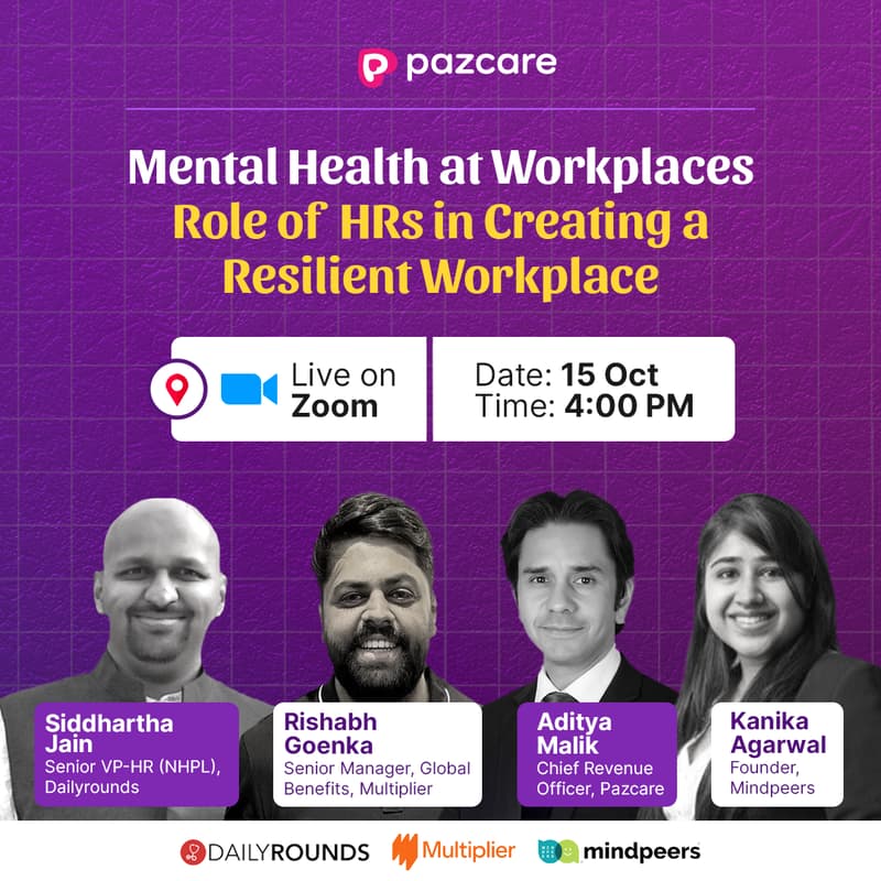 Cover Image for Mental Health at Workplaces and the Role of HRs in Creating a Resilient Workplace