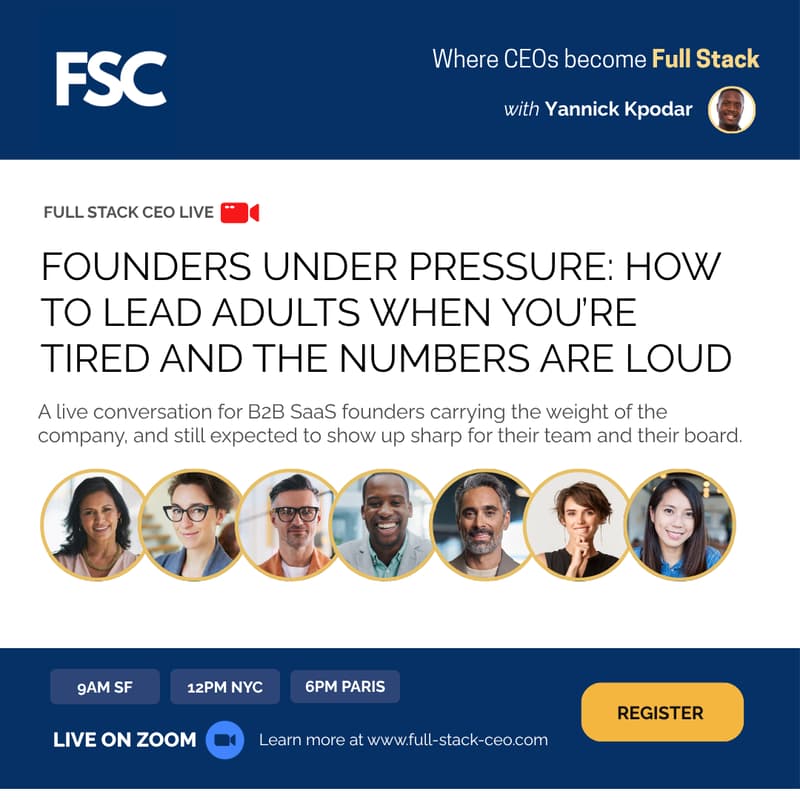 Cover Image for Founders Under Pressure: How to Lead Adults When You’re Tired and the Numbers Are Loud