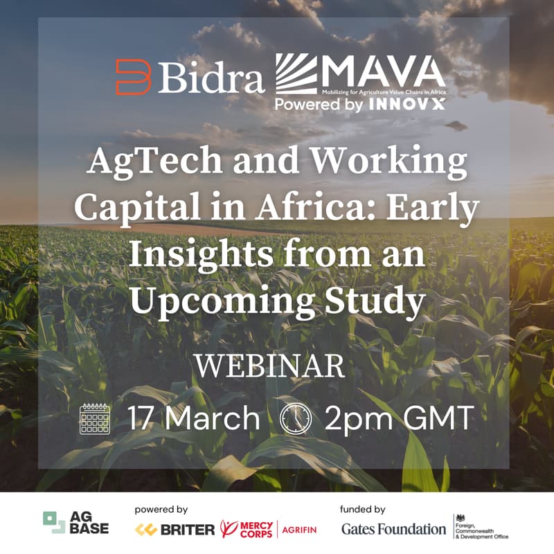 Cover Image for AgTech and working capital in Africa: Early insights from an upcoming study