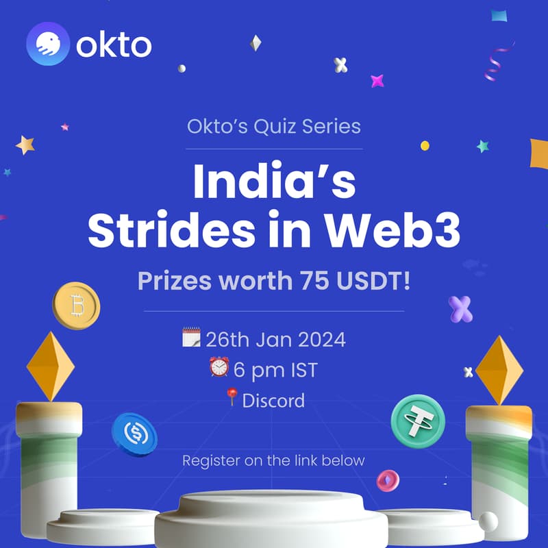 Cover Image for Okto’s Quiz Series: India’s Strides in Web3
