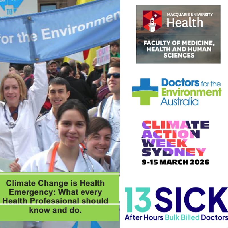 Cover Image for Climate Change is a Health Emergency: What every Health Professional should know - and do