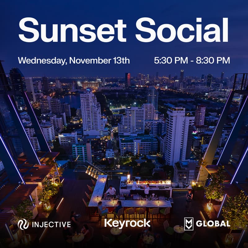 Cover Image for Sunset Social with MV Global, Keyrock & Injective