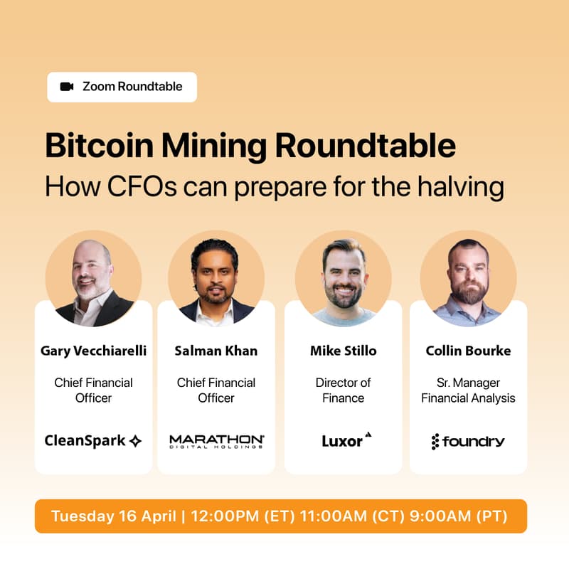 Cover Image for Bitcoin Mining Roundtable: How CFOs can prepare for the halving