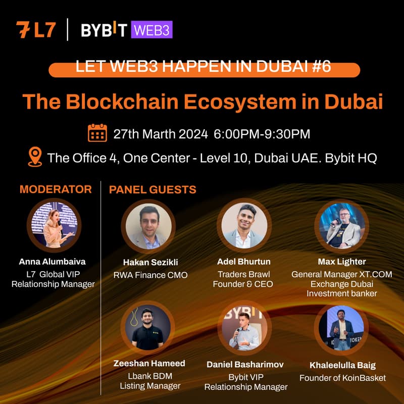 Cover Image for Let Web3 Happen in Dubai #6: The Blockchain Ecosystem in Dubai