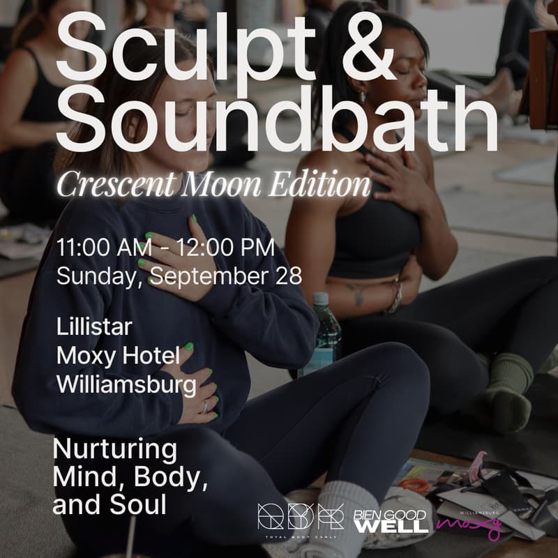 Cover Image for Sculpt & Soundbath: Crescent Moon in Sagittarius Edition