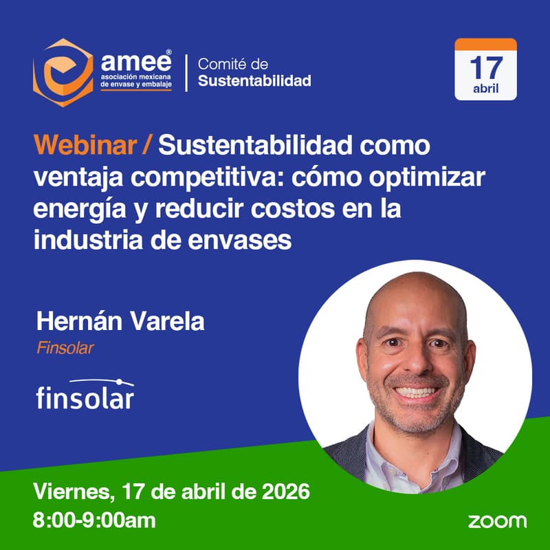 Cover Image for Webinar / Sustentabilidad como ventaja competitiva: cómo optimizar energía y reducir costos en la industria de envases por Hernán Varela