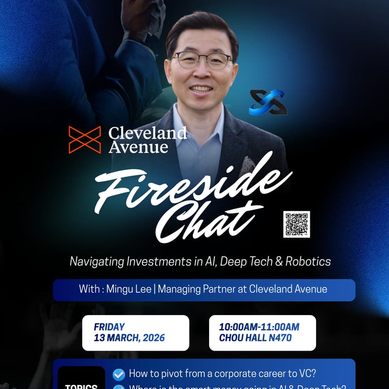 Cover Image for Fireside Chat with Mingu Lee (Managing Partner, Cleveland Avenue)