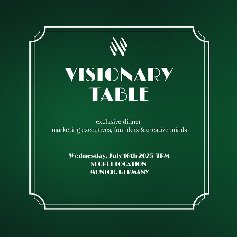 Cover Image for Visionary Table Munich - Exclusive networking dinner for marketing executives, founders & creative minds