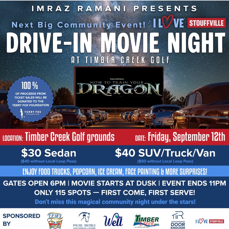 Cover Image for ๐ฌ I Love Stouffville: Local Drive-In