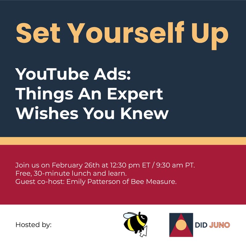 Cover Image for YouTube Ads: Things An Expert Wishes You Knew | Set Yourself Up Lunch + Learn