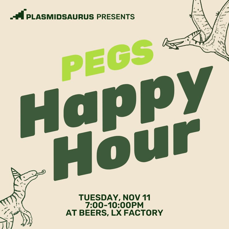 Cover Image for Plasmidsaurus Happy Hour at PEGS